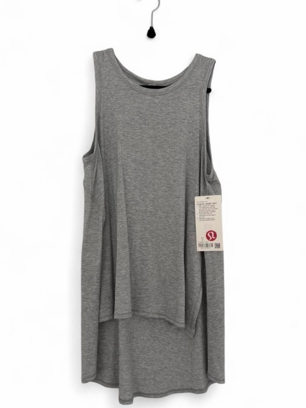 lululemon athletica Gray High-Low Sleeveless Tank